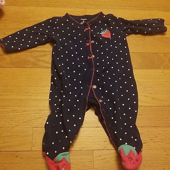 carter's strawberry sleeper